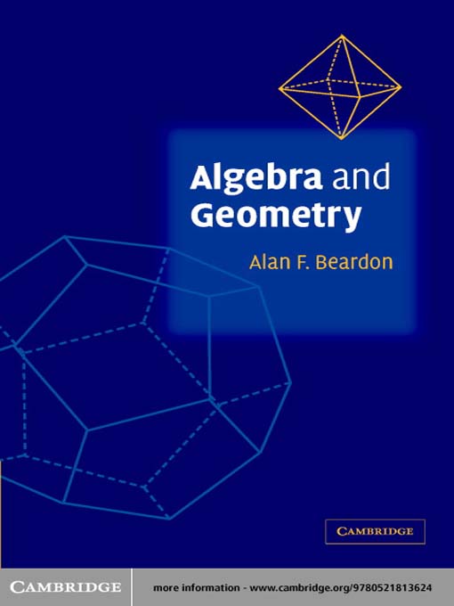 Cover image for Algebra and Geometry